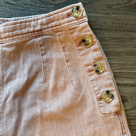 Free People Utility Crop Pants - Mauve Denim - Size 4 - Picture 4 of 6